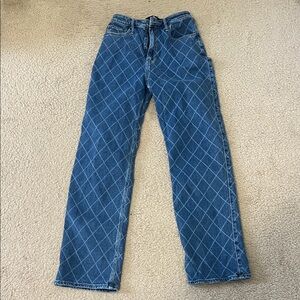 Hollister Junior's Blue Diamond Straight Jeans